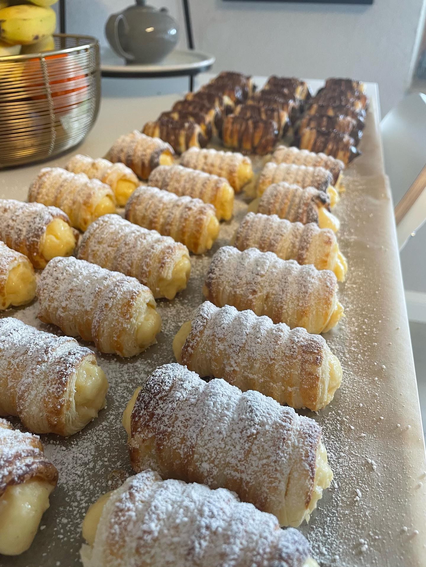 Cannoli Millefoglie mit Vanillecreme, Krokant Topping oder doch lieber Schokoladecream?